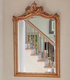 Carvers Guild Style Wall Mirror In Gilt With Beveled Edge