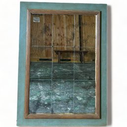 Amy Howard Collection, Wall Mirror In Green And Gilt Frame