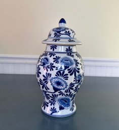 Blue And White Porcelain Urn