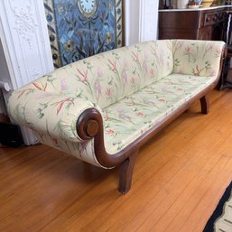 Antique Victorian Curled Arm Sofa