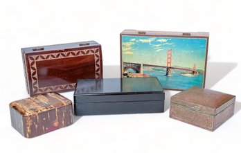 Vintage Wood Trinket Boxes