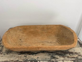 Antique Wooden Bread Bowl