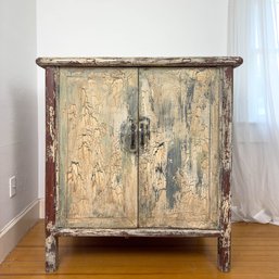 Most Fantastic Farmhouse Antique Cabinet Or Jelly Cabinet In A Rustic Distressed Finish