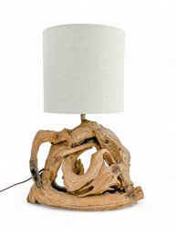 Mid Century Driftwood Table Lamp