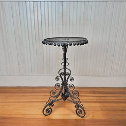 Antique Spanish Metal Martini Table