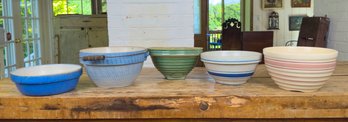 Vintage And Antique Stoneware Bowls