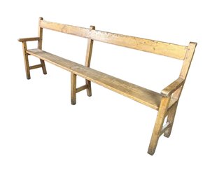 84' Long Bench With Arm Rests #1