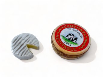 Vintage Rochard Limoges Trinket Or Pill Box, For The CHEESE Lover
