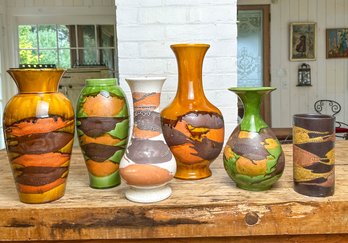 Mid Century Haeger Pottery - Six Pieces
