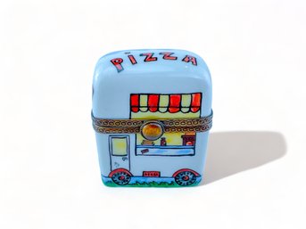 PIZZA ! Or A Food Truck Aficianado Who Does Not Like It Limoges Trinket Box