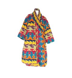 Supremely Phenomenal (Missoni?) Woven Swing Coat With Silk Lining