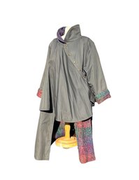 Vintage Escada Wool And Mohair Lined Cape Coat