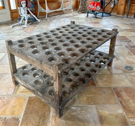 Antique Bottle Holding Coffee Table