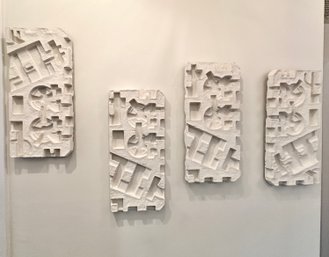 Sculptural Paper Wall Art Set Of 4