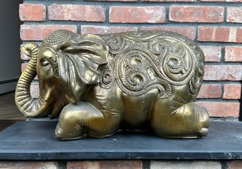 Cast Elephant Sculpture