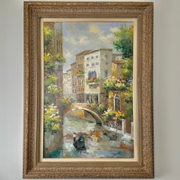 Large Venice Canal Painting