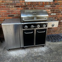 Kenmore Propane Barbeque Grill And 3 Propane Tanks