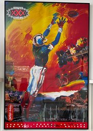 Peter Max Superbowl XXX Poster, Signed To Dan '99