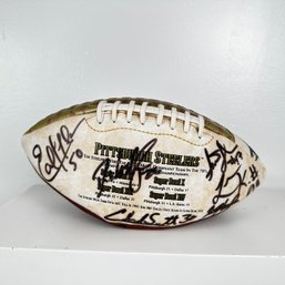 Pittsburgh Steelers Autographed Football, In Case