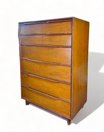 Mid Century Modern Hickory Co. Highboy Mahogany Chest Of Drawers