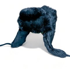 Vintage B. Altman Black Fur Trapper Hat