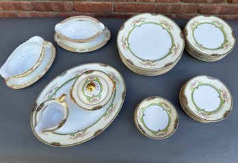 Vintage Noritake Porcelain Tableware Floreal Pattern (one Lismore Pattern) 33 Pieces