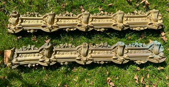 Antique Nouveau Pressed Metal Window Valances From Copper Or Brass Purchased At Phillips Auction House