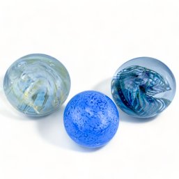 Art Glass Paperweights, Signed