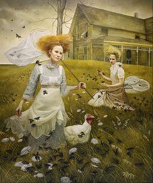 Andrea Kowch, ' Sojourn', Large Limited Edition Original Print, Signed And Numbered, In Frame, With Paperwork