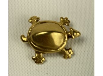 Museum Of Modern Art Chiriqui, Costa Rica Turtle Pendant And Brooch 24 Lt Gold Electroplate
