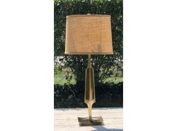 Mid Century Modern Lamp With Oval Shade