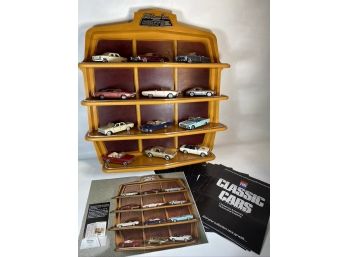 Franklin Danbury Mint Classic Cars Of The 60's Complete Set, Display And Paperwork