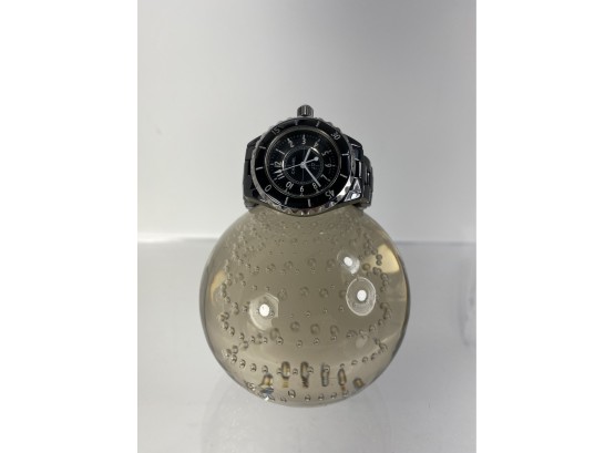 Chanel Gunmetal Replica Timepiece