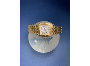 Gold Tone Cartier Panthere Womens Replica Timepiece
