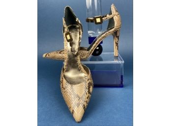 PHENOMENAL - Authentic Giorgio Armani Snake Skin Ankle Strap Heels, Size 39