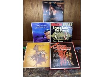 Lot Of 5 Vintage Records LPs - Jazz, Big Band, Juke Box Hits, Etc.