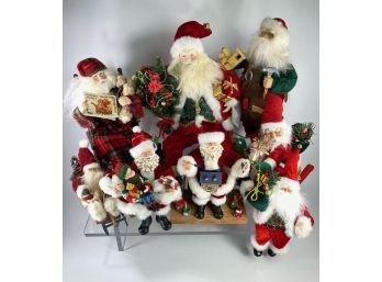 Lot Of Misc Santa Claus Figurines - All New And Unused