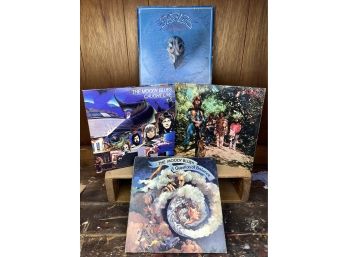 Four Vintage Records - Moody Blues, Eagles, And Creedence Clearwater Revival