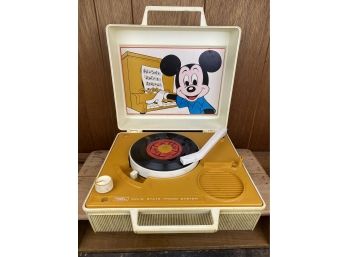 Vintage Mickey Mouse Record Player - By Tiger