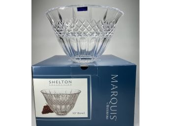 Marquis By Waterford, 10' Shelton Cut Crystal Bowl, New In Box
