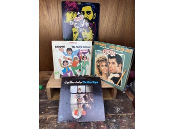 Lot Of 4 Vintage LPs - The Rascals, Grease Soundtrack, And The Box Tops