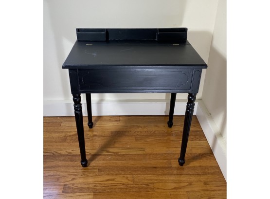 Primitive Or Early American Flip Top Secretary Desk Painted Black