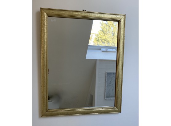 Gilt Painted Wood Wall Mirror 22' X 26' H