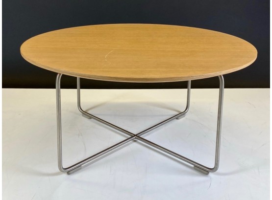 Mid Century Modern George Nelson Style Low, Round, Coffee Table