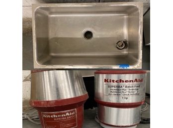 Kitchen Aid Metal Sink With Superba Batch Food Or Garbage Disposal