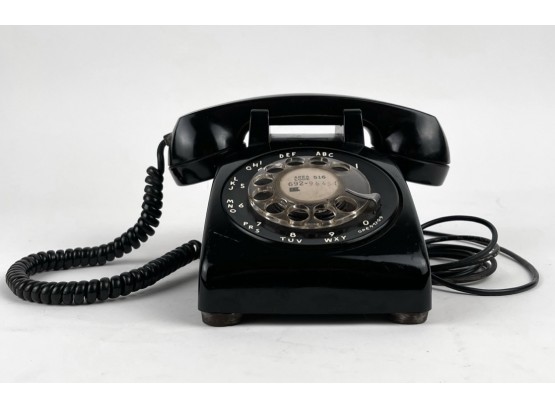 Vintage Chic Bell System Western Electric  Rotary Phone In Black