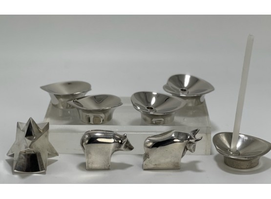 Selection Of Dansk Silver Toned Table Top Opjects