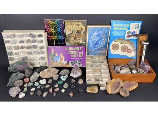 Ridiculously Cool Collection Of Rock And Mineral Specimens, Geodes Crystals From The 1970's