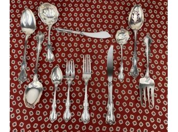 Debussy Sterling Silver Settings For 12 With Serve Ware