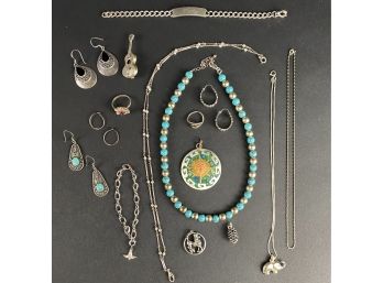 Selection Of Vintage Sterling Silver Jewelry